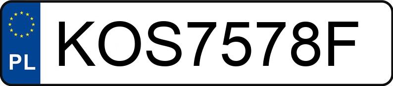 Numer rejestracyjny KOS 7578F posiada FSM-BIELSKO BIAŁA POLSKI FIAT 126P 650 - KOS7578F