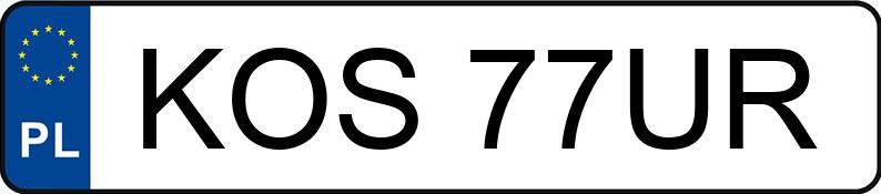 Numer rejestracyjny KOS 77UR posiada FIAT PANDA - KOS77UR