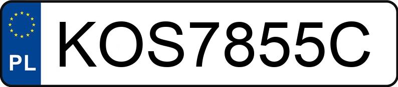 Numer rejestracyjny KOS 7855C posiada MERCEDES-BENZ CLS 320 CDI - KOS7855C