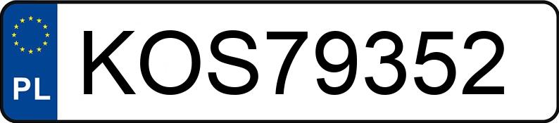 Numer rejestracyjny KOS 79352 posiada VOLKSWAGEN POLO - KOS79352