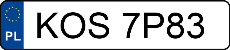 Numer rejestracyjny KOS 7P83 posiada MERCEDES-BENZ C 180 Kat. 202 Classic - KOS7P83