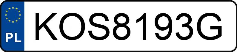Il numero di registrazione KOS 8193G ha BMW 420 Coupe Diesel MR`13 E6 F32 xDrive - KOS8193G