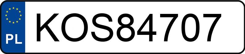 Numer rejestracyjny KOS 84707 posiada RENAULT CLIO - KOS84707