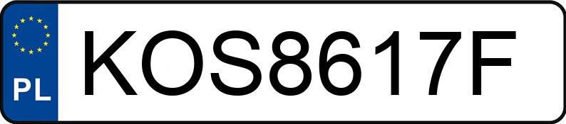 Numer rejestracyjny KOS 8617F posiada FORD ESCAPE - KOS8617F