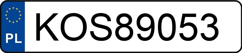 Die Registrierungsnummer KOS 89053 hat HYUNDAI Coupe Kat. MR`02 E3 Middle - KOS89053