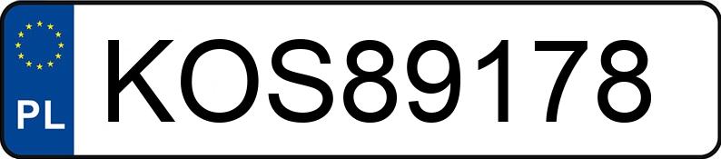 Numer rejestracyjny KOS 89178 posiada KIA OPTIMA - KOS89178