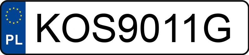 Numer rejestracyjny KOS 9011G posiada VOLKSWAGEN Golf II Cabrio Kat. Cabrio - KOS9011G