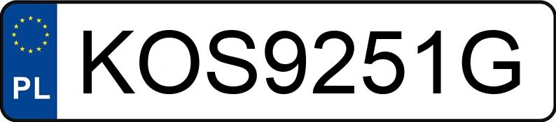 Numer rejestracyjny KOS 9251G posiada VOLKSWAGEN PASSAT - KOS9251G