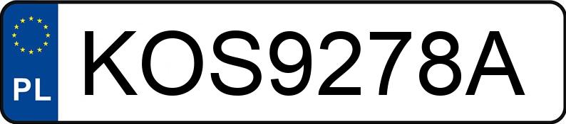 Numer rejestracyjny KOS 9278A posiada AUDI A3 1.6 MR`06 E4 8P Ambiente - KOS9278A