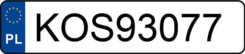 Numer rejestracyjny KOS 93077 posiada BMW 318 - KOS93077