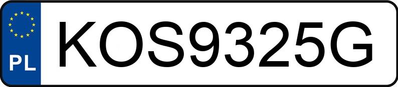 Numer rejestracyjny KOS 9325G posiada MITSUBISHI Space Star 1.2 MR`20 E6 Instyle CVT - KOS9325G