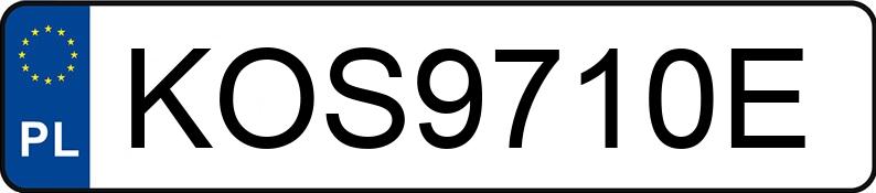 Numer rejestracyjny KOS 9710E posiada BMW 116i MR`04 E3 E87 116i MR`04 E3 E87 - KOS9710E