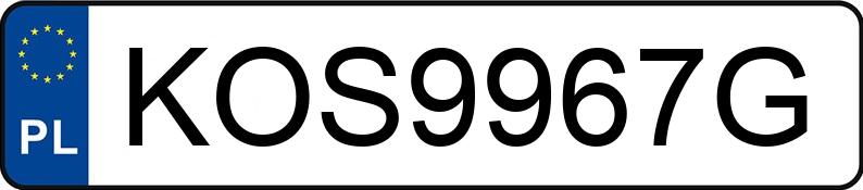 Numer rejestracyjny KOS 9967G posiada BMW 320 Diesel MR`12 E5 F30 320 Diesel MR`12 E5 F30 - KOS9967G