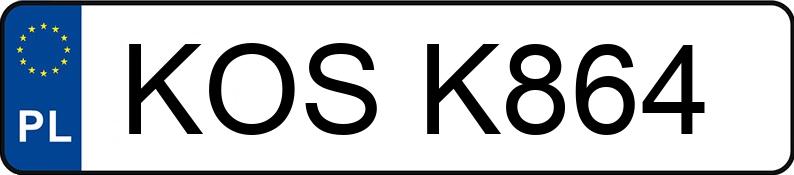 Registreringsnummeret KOS K864 har SKODA Fabia 1.4 MR`99 E3 Comfort - KOSK864