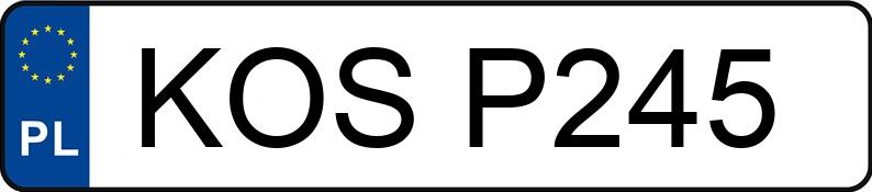 Numer rejestracyjny KOS P245 posiada FORD Fiesta 1.0 Holiday - KOSP245 Numer rejestracyjny KOS P245 posiada FORD Fiesta 1.0 Holiday - KOSP245