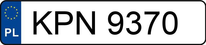 Numer rejestracyjny KPN 9370 posiada FORD-NIEMCY  - KPN9370