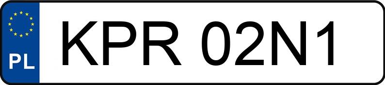 Numer rejestracyjny KPR 02N1 posiada SEAT LEON 1.8T KAT - KPR02N1