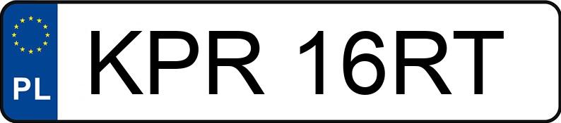 Numer rejestracyjny KPR 16RT posiada VOLKSWAGEN GOLF - KPR16RT Numer rejestracyjny KPR 16RT posiada VOLKSWAGEN GOLF - KPR16RT