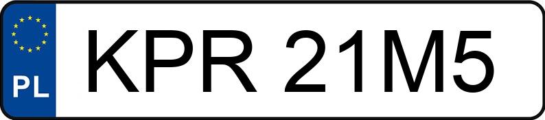 Numer rejestracyjny KPR 21M5 posiada BMW 318 TI - KPR21M5