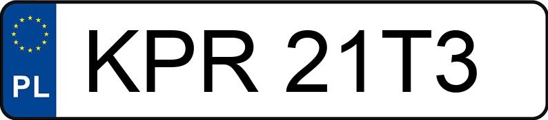 Numer rejestracyjny KPR 21T3 posiada AUDI A5 Sportback 2.0 TFSI MR`16 E6 B9 A5 Sportback 2.0 TFSI MR`16 E6 B9 - KPR21T3