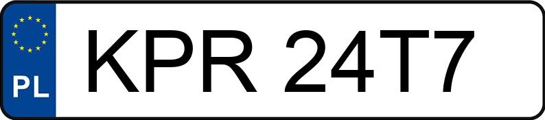 Numer rejestracyjny KPR 24T7 posiada BMW 330I - KPR24T7 Numer rejestracyjny KPR 24T7 posiada BMW 330I - KPR24T7