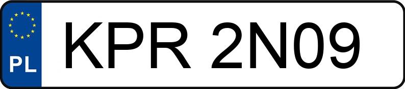 Numer rejestracyjny KPR 2N09 posiada BMW 320 Touring Diesel MR`06 E4 E91 - KPR2N09