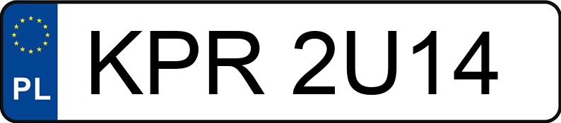 Numer rejestracyjny KPR 2U14 posiada BMW 320I - KPR2U14