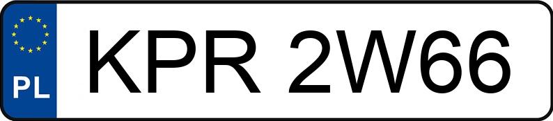 Numer rejestracyjny KPR 2W66 posiada AUDI A3 - KPR2W66