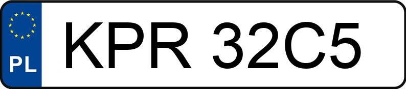 Numer rejestracyjny KPR 32C5 posiada AUDI A5 SPORTBACK - KPR32C5