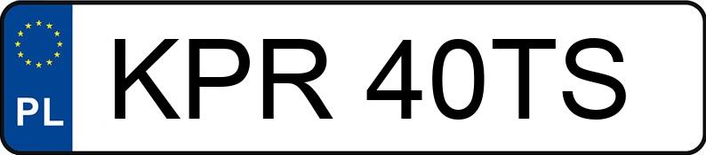 Numer rejestracyjny KPR 40TS posiada MERCEDES-BENZ A 190 Kat. MR`97 168 Avantgarde - KPR40TS