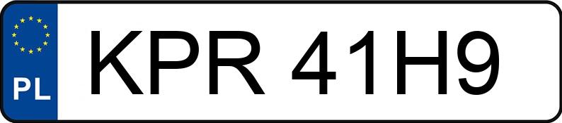 The registration number KPR 41H9 has VOLKSWAGEN Polo IV 1.2 MR`02 E4 Trendline - KPR41H9 The registration number KPR 41H9 has VOLKSWAGEN Polo IV 1.2 MR`02 E4 Trendline - KPR41H9