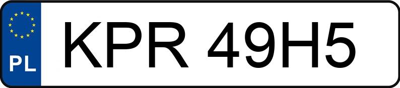 Numer rejestracyjny KPR 49H5 posiada FORD FOCUS - KPR49H5 Numer rejestracyjny KPR 49H5 posiada FORD FOCUS - KPR49H5