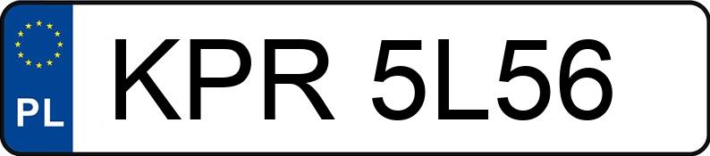 Numer rejestracyjny KPR 5L56 posiada PEUGEOT 607 2.2 MR`00 E3 607 2.2 MR`00 E3 - KPR5L56