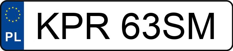 Le numéro d’enregistrement KPR 63SM a FORD Focus 1.6 Kat. MR`98 Ghia - KPR63SM