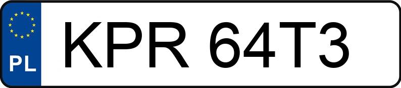 O número de registro KPR 64T3 tem BMW 125i Coupe MR`11 E5 E82 125i Coupe MR`11 E5 E82 - KPR64T3