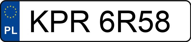 RegistreringsnummerKPR 6R58 har TOYOTA Yaris 1.3 MR`06 E4 Luna - KPR6R58