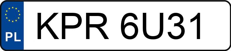 Numer rejestracyjny KPR 6U31 posiada VOLKSWAGEN Golf II 1.8i Kat. GT syncro - KPR6U31