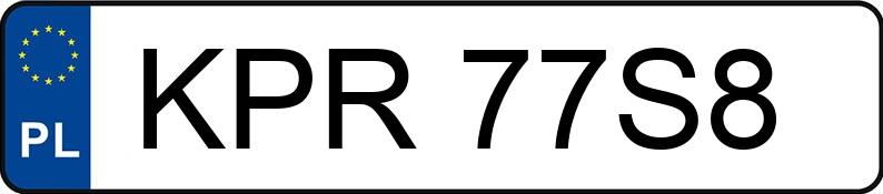 Numer rejestracyjny KPR 77S8 posiada AUDI A6 - KPR77S8 Numer rejestracyjny KPR 77S8 posiada AUDI A6 - KPR77S8