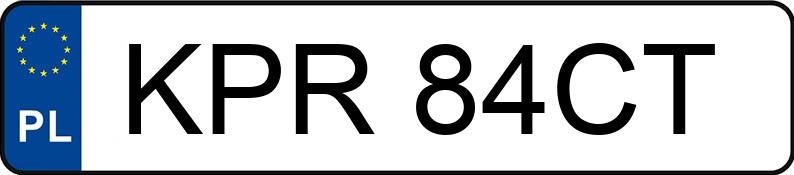 Numer rejestracyjny KPR 84CT posiada PEUGEOT 205 1.8 D - KPR84CT Numer rejestracyjny KPR 84CT posiada PEUGEOT 205 1.8 D - KPR84CT