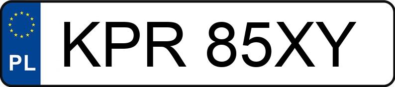 Numer rejestracyjny KPR 85XY posiada VOLVO V40 - KPR85XY