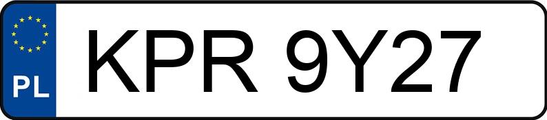 Numer rejestracyjny KPR 9Y27 posiada RENAULT MEGANE SCENIC - KPR9Y27 Numer rejestracyjny KPR 9Y27 posiada RENAULT MEGANE SCENIC - KPR9Y27