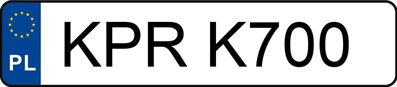 Numer rejestracyjny KPR K700 posiada OPEL Corsa C 1.2 MR`00 E3 Cosmo - KPRK700