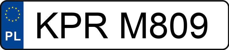 Numer rejestracyjny KPR M809 posiada OPEL Vectra A 1.6i Kat. GLS - KPRM809