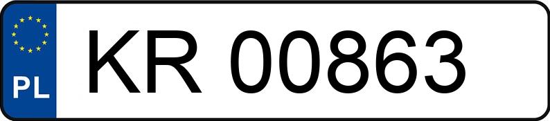 Numer rejestracyjny KR 00863 posiada FSO POLONEZ CARO 1.6 KAT - KR00863