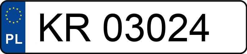 Numer rejestracyjny KR 03024 posiada FIAT 126 EL - KR03024 Numer rejestracyjny KR 03024 posiada FIAT 126 EL - KR03024