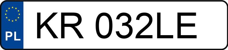 Numer rejestracyjny KR 032LE posiada HONDA CIVIC - KR032LE