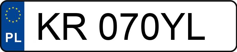 Numer rejestracyjny KR070YL posiada VOLVO V70 V70 2.4 MR`01 E3