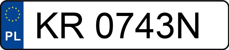 Numer rejestracyjny KR 0743N posiada CITROEN ZX 1.9 Diesel Kat. MR`95 Audace - KR0743N