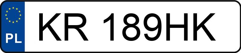 Numer rejestracyjny KR 189HK posiada FIAT PUNTO - KR189HK