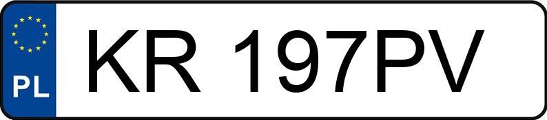 Numer rejestracyjny KR 197PV posiada BMW 320I KAT - KR197PV